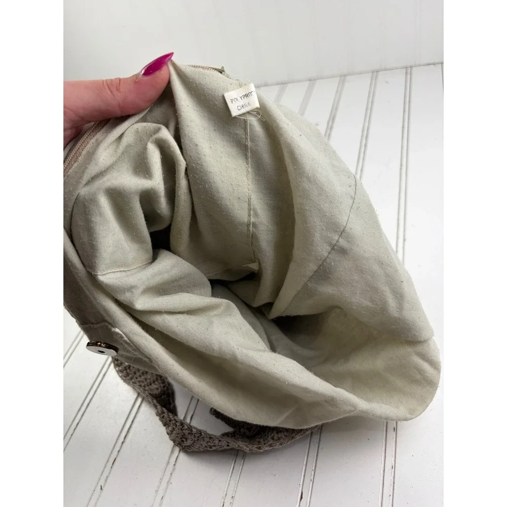Vintage Y2K Woven Boho Crochet Slouchy Hobo Knit Oversized Shoulder Bag Purse